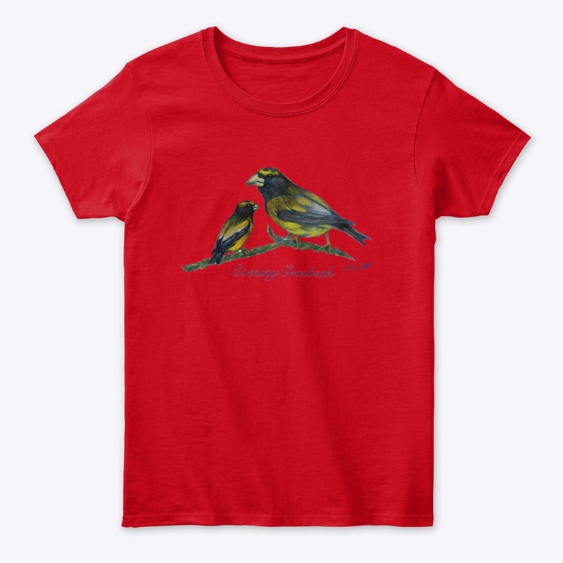 Woman's classic Tee - Evening Grossbeak