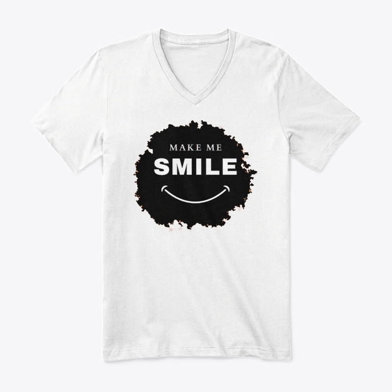 MAKE ME SMILE Premium V-Neck Tee 
