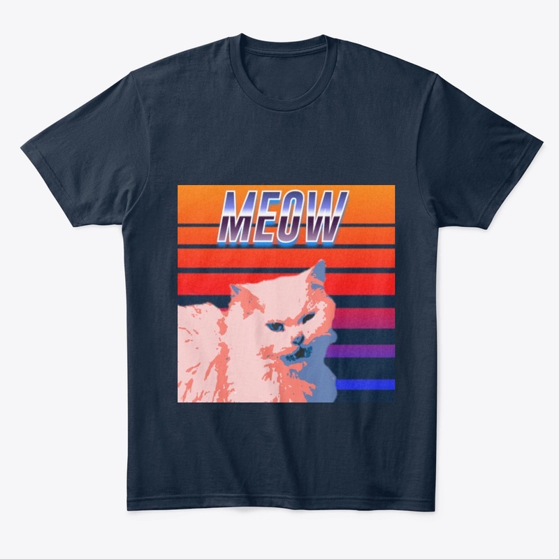 cat retrowave 80s