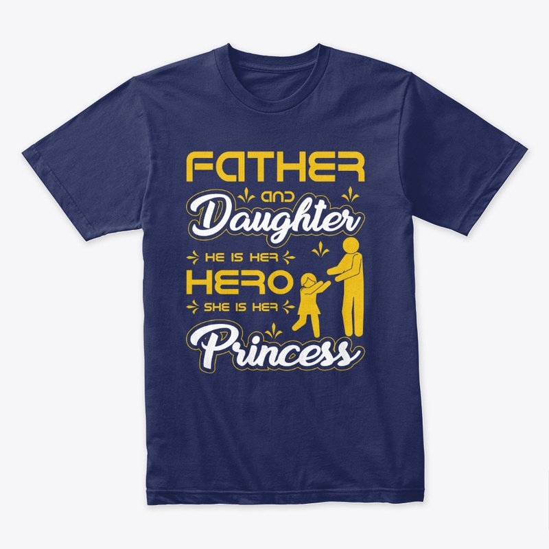 Father and Daughter T Shirt Design