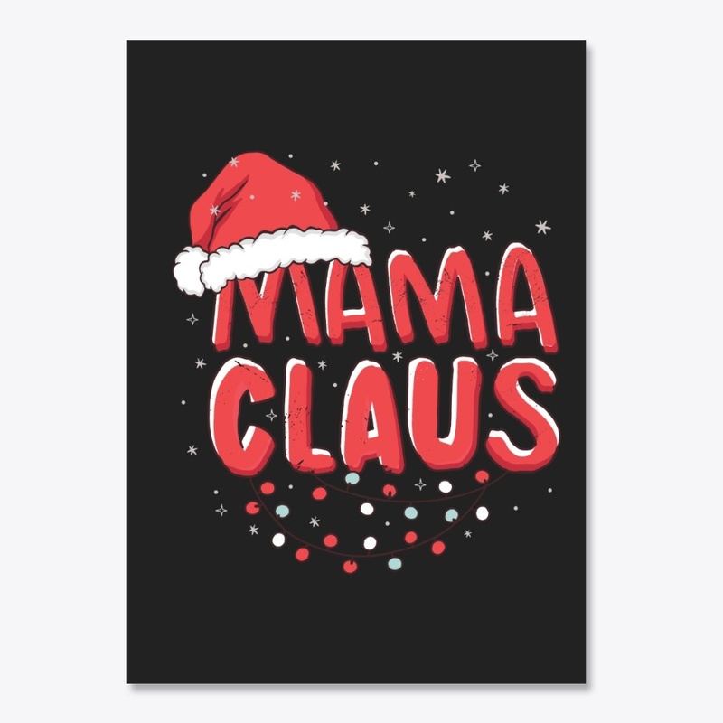 Mama Claus Merry Christmas Santa Hat