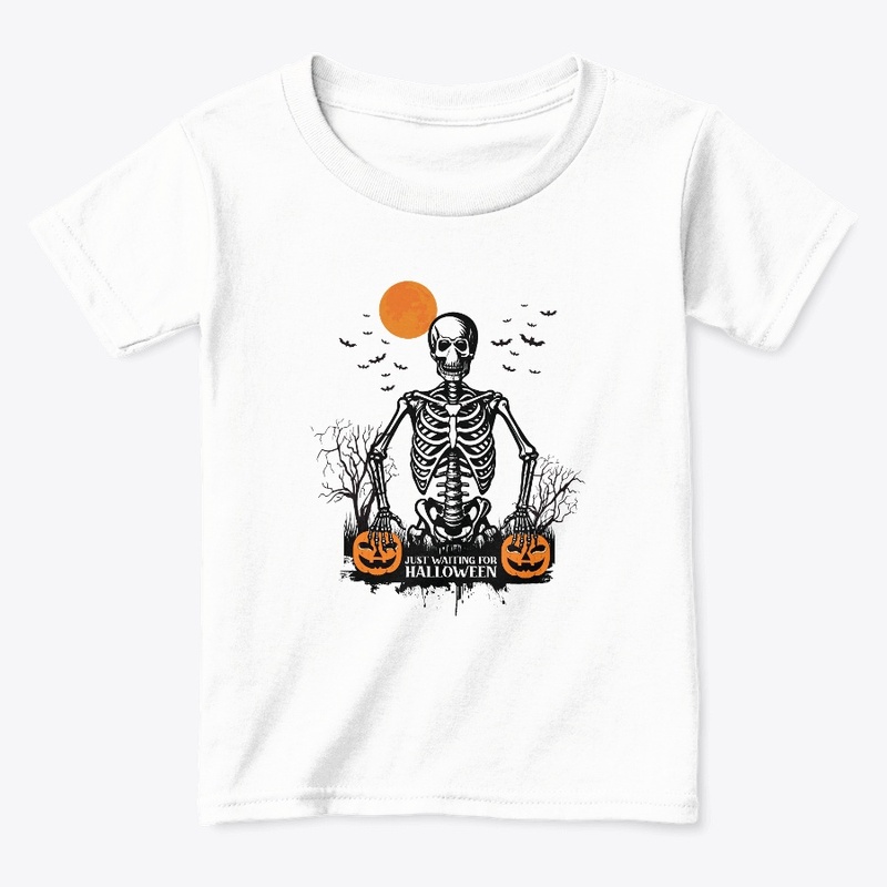 just waiting for Halloween t-shirt