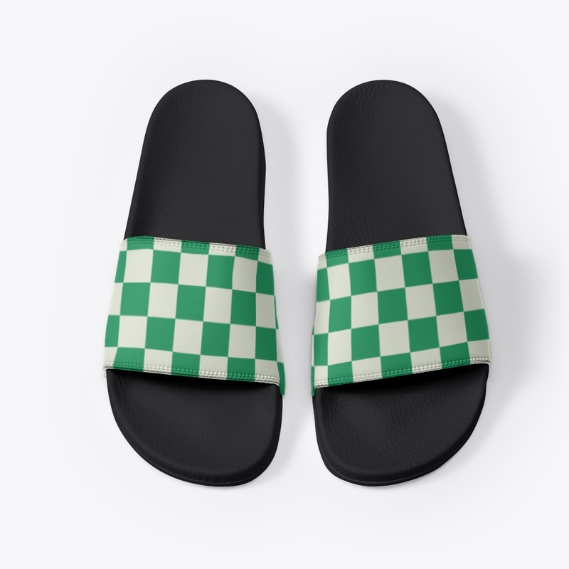 Emerald Checkerboard — Cream & Green