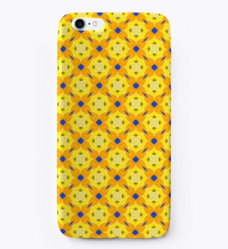 Yellow and Orange Citrus Burst Abstract