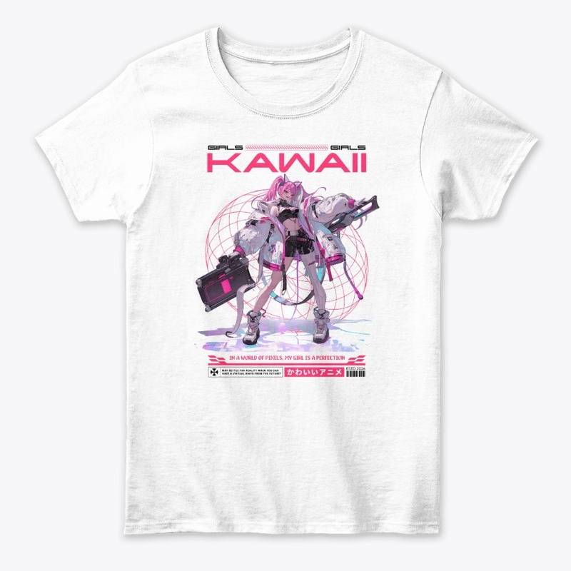 Kawaii Japan Anime Girl Y2K Futuristic