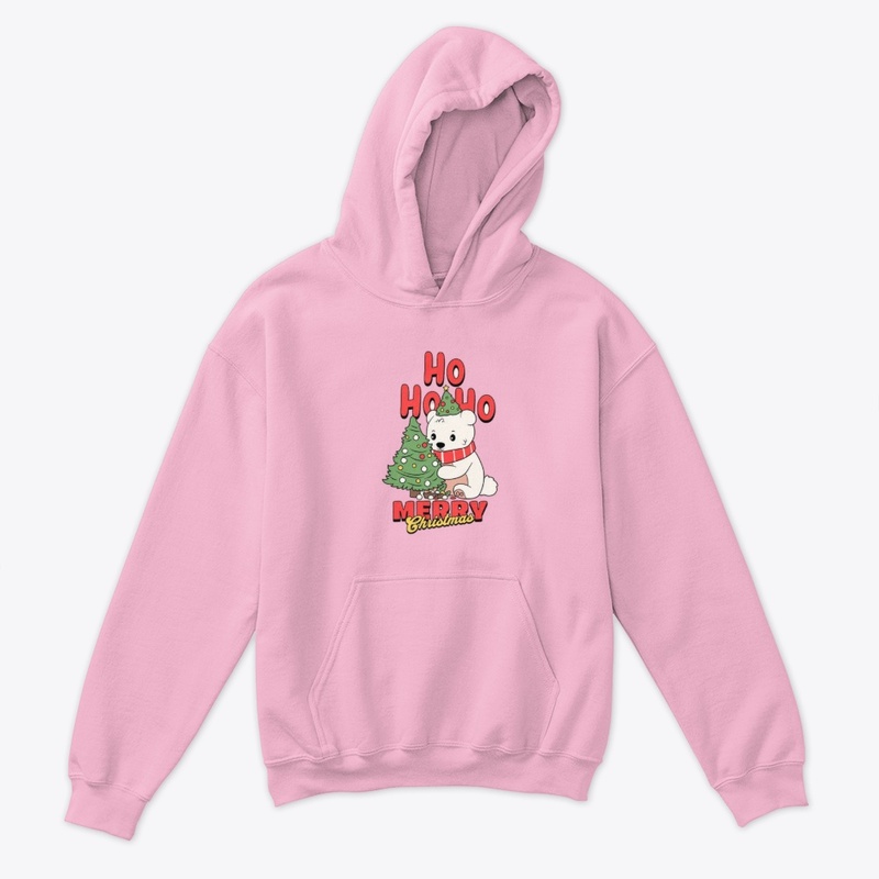  Polar Bear Christmas Tee – Ho Ho Ho!