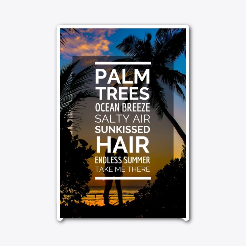summer shirt palm trees