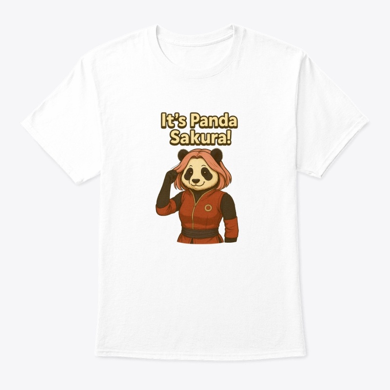 Sakura Panda Tee – Anime Fusion Style