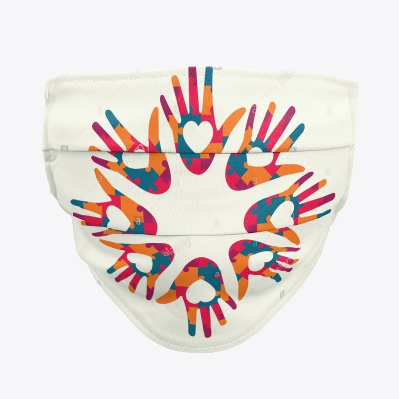 Autism Hands  Face Mask