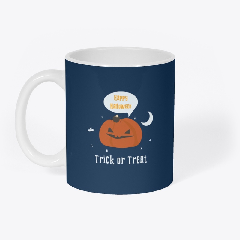 Orange pumpkin - Happy Halloween Design 
