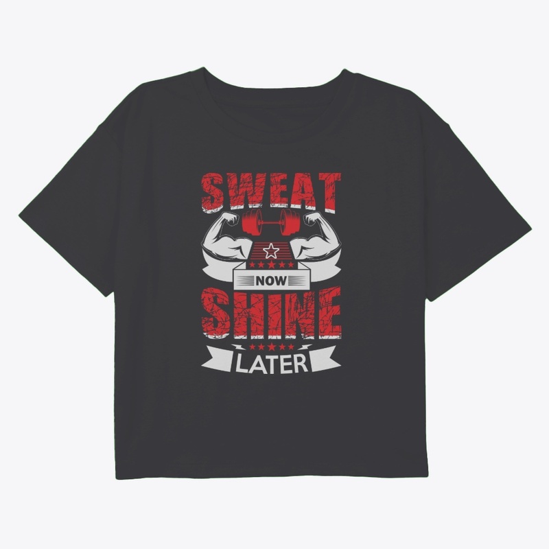 Train Hard – No Excuses Gym Tee