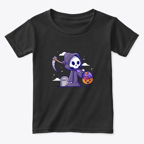 Cute Reaper Black Kaos Front