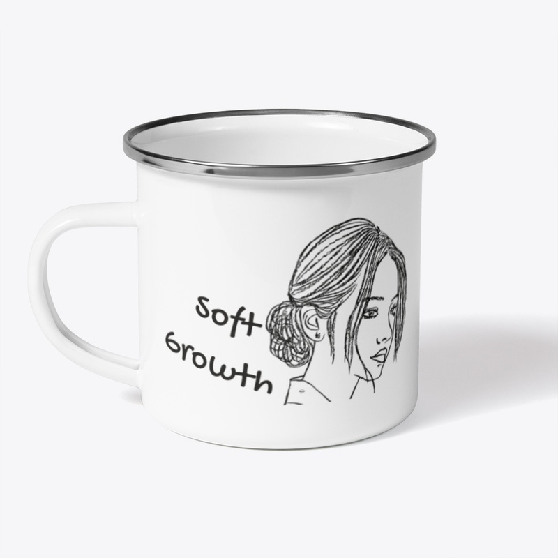 Soft Growth – Minimal Line Art Mug