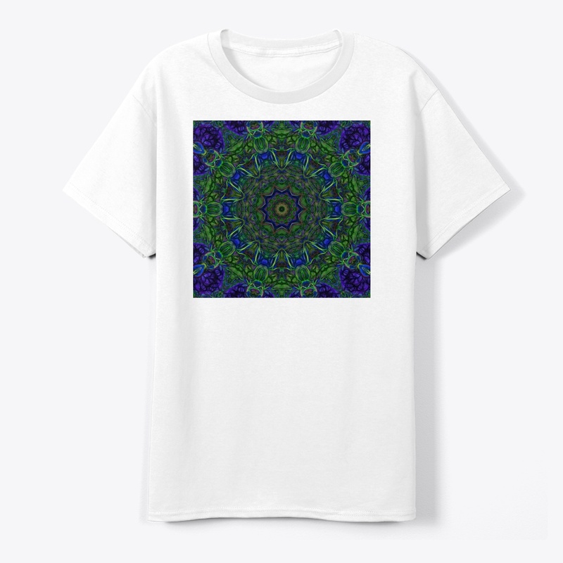 Blue Green Ribbon Kaleidoscope