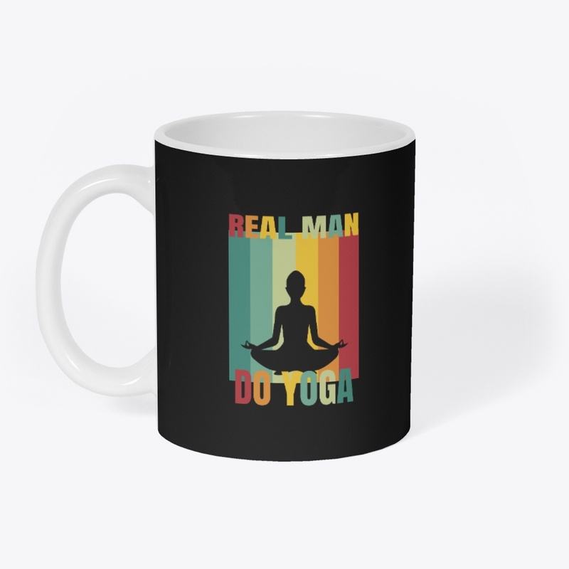 Real Man Do Yoga vector t shirt