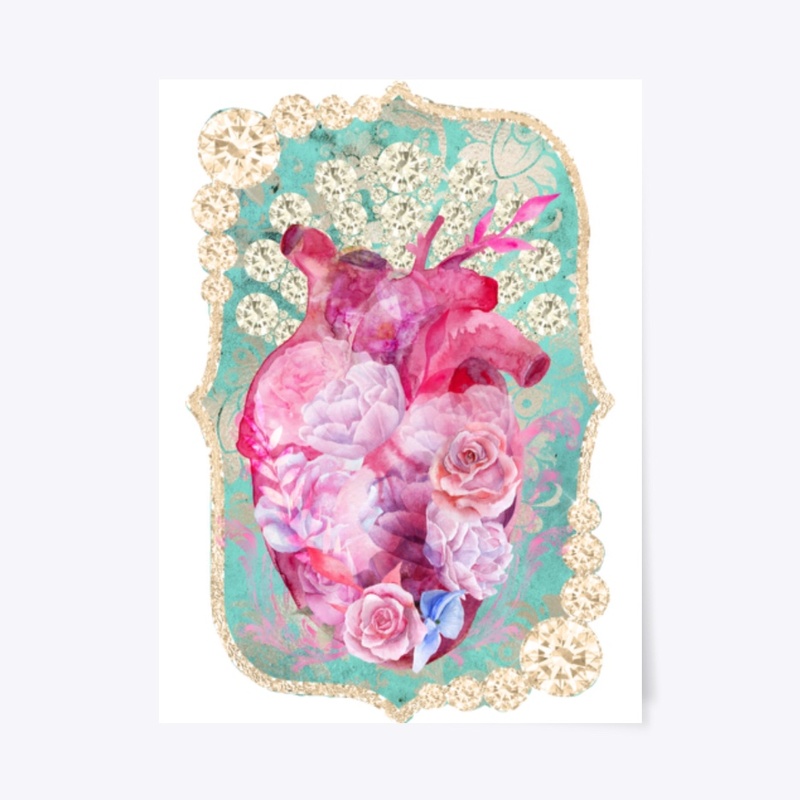 Shabby Pink Heart