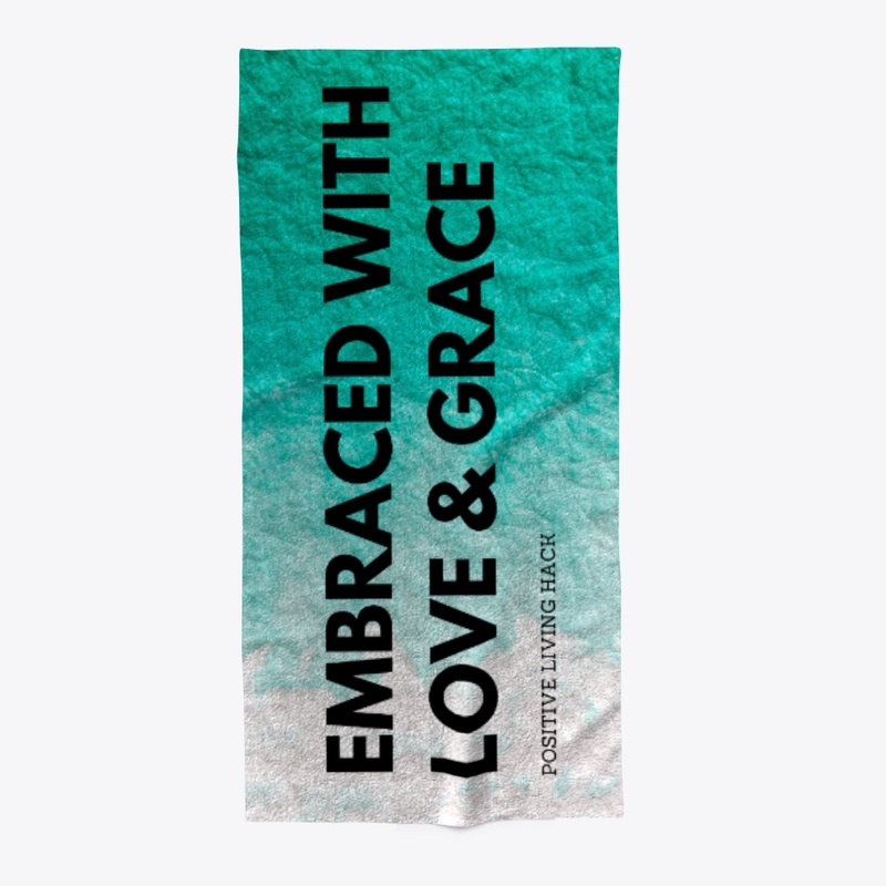 Let's be embraced beach towel
