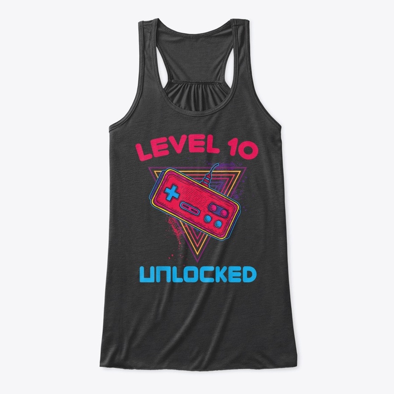 Level 10 Unlocked Shirt Funny Video Game
