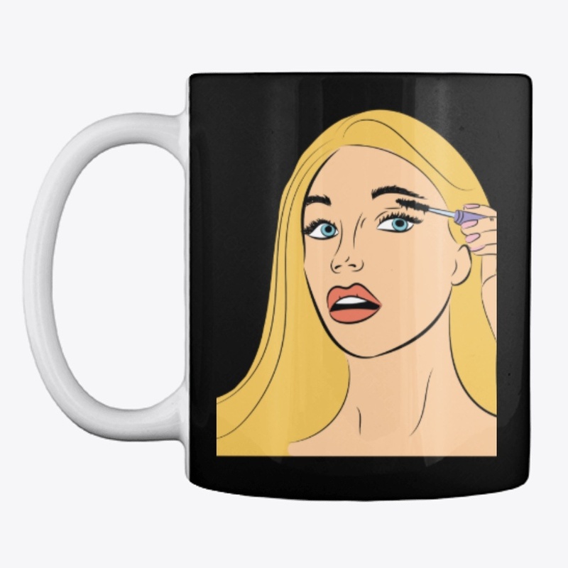 Blond  hair girl comic