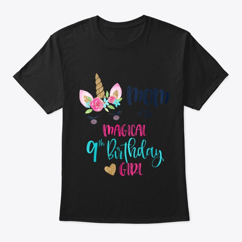 Unicorn Mom Of The 9th Birthday Girlmatc