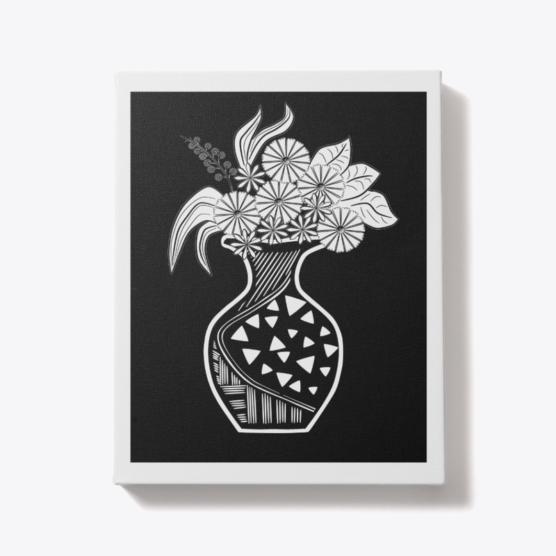 VASE WITH FLOWERS - Wall Art
