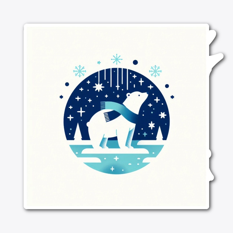 Polar Bear Winter Circle