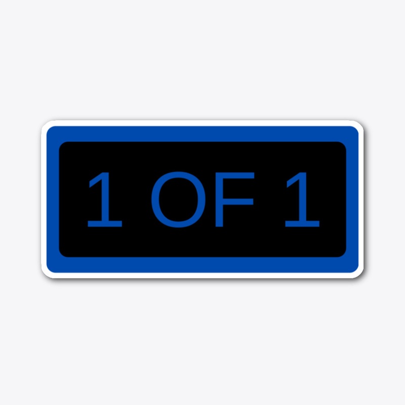 1 OF 1 Blue Letter 2nd Edition