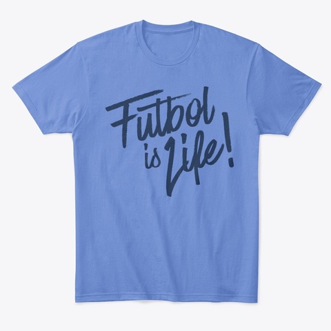 Futbol Is Life! Heathered Royal  Camiseta Front