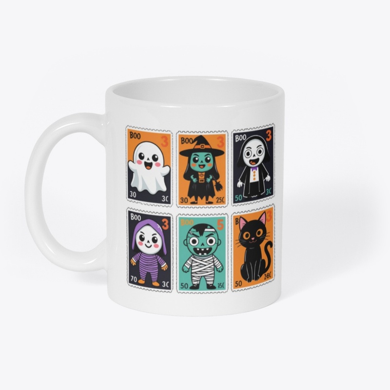 Cute Halloween Stamp Collection