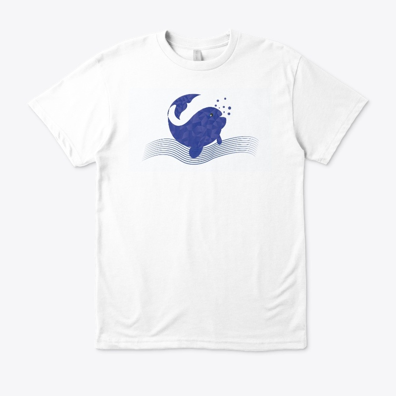 polygonal dolphin t -shirt