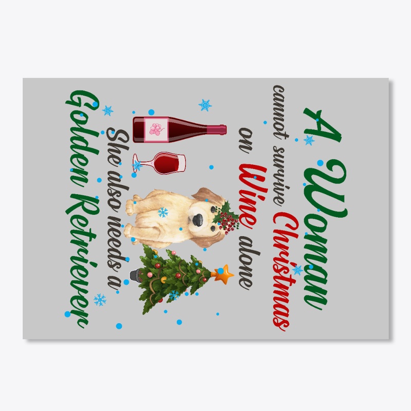 Survive Xmas On Golden Retriever, Wine