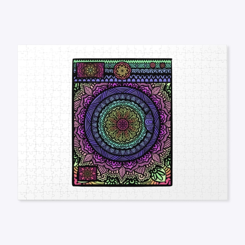 Multicolor Mandala Washing Machine