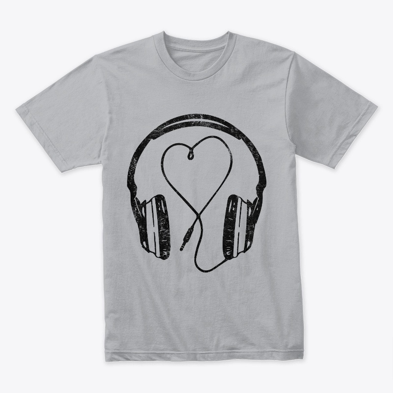 RETRO HEADPHONE W/ HEART