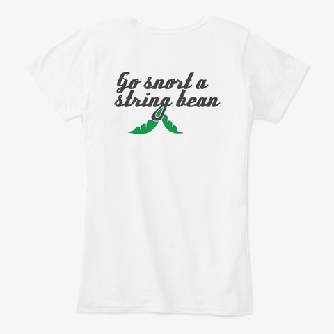 Red's Go Snort Women's Tee  Light White T-Shirt Back