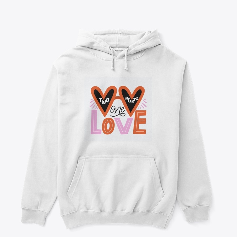 TWO HEARTS ONE LOVE VALENTINES HOODIE 