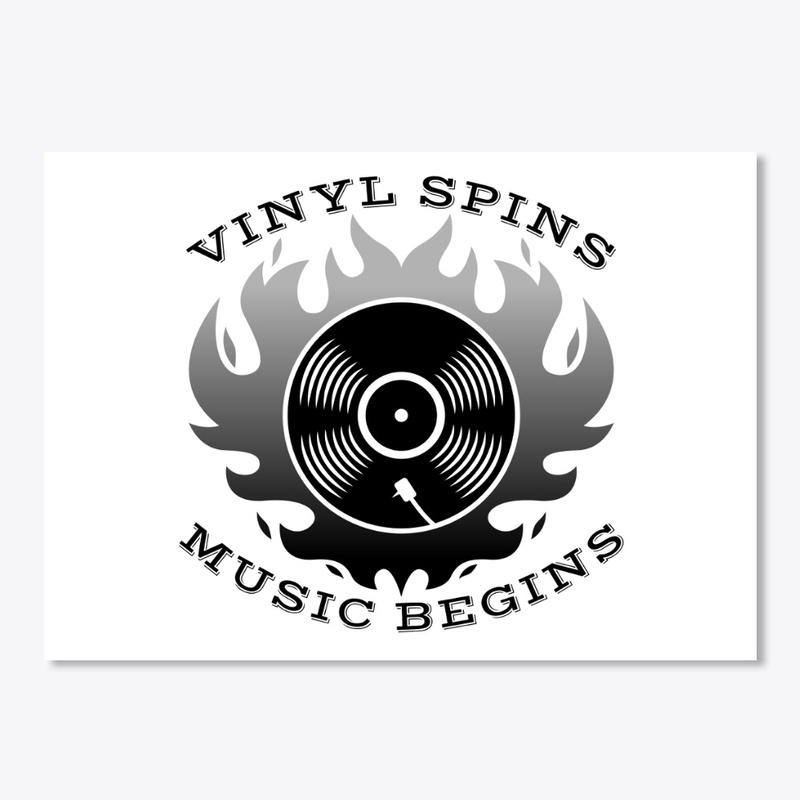 Vinyl Spins Music Begins