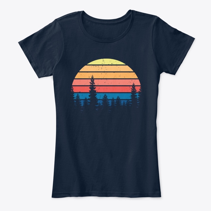 Retro Pine Trees