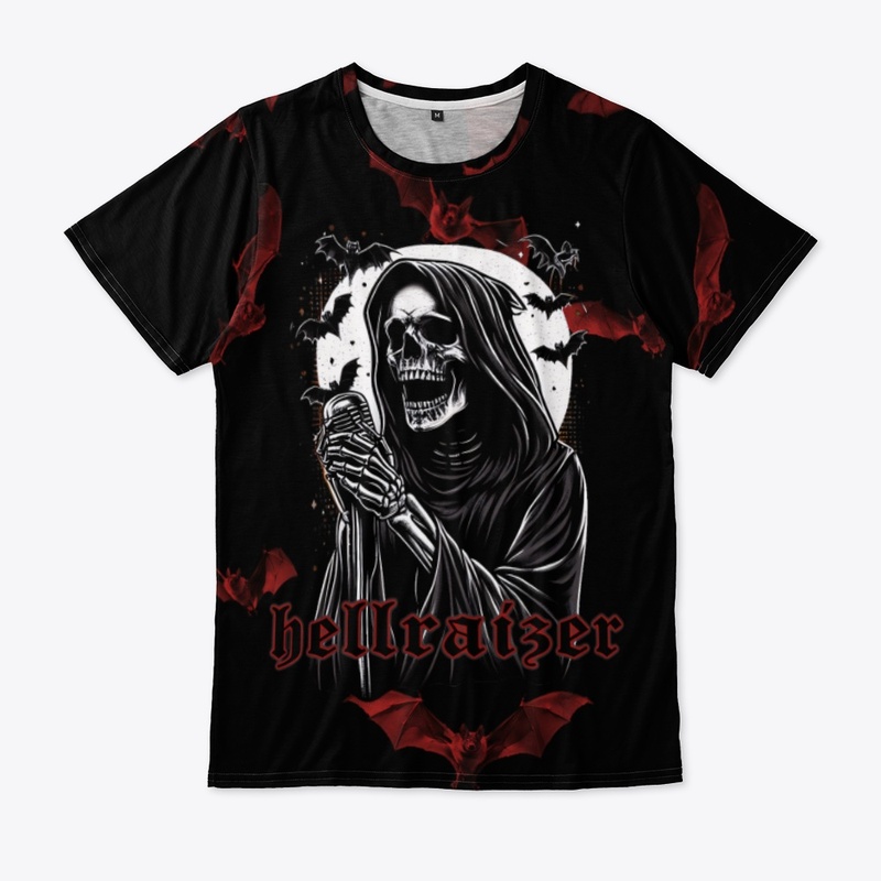 HellRaizer Reaper with Bats Background