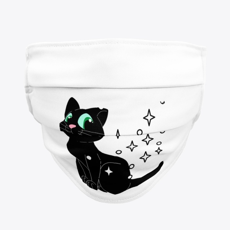 Naughty cat Cloth mask and neck gaiter