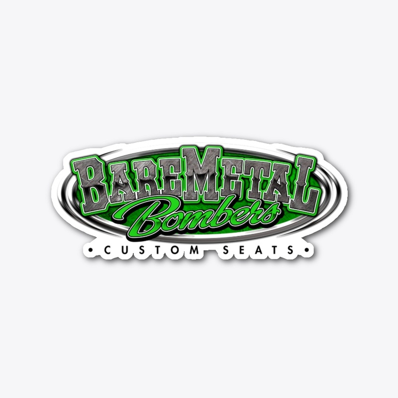 BareMetal Bomber Seats Sticker - Green