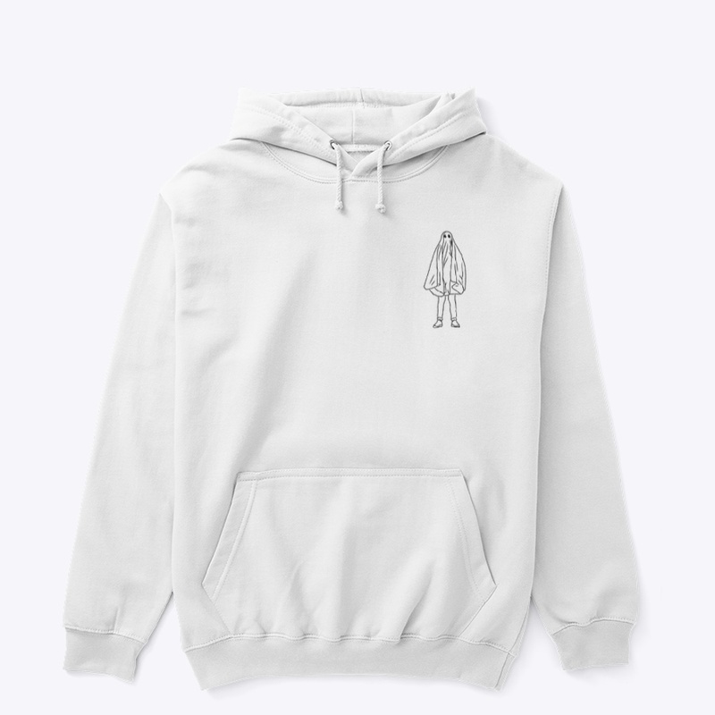 Small Icon Ghostie Black on White