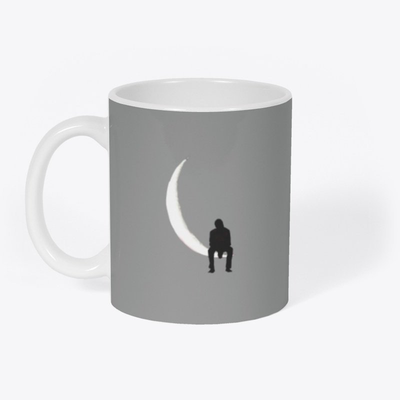"Man on Moon" Ceramic Mug