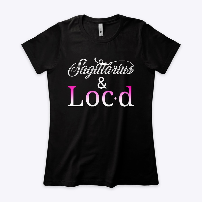 Sagittarius & loc'd zodiac tee shirt
