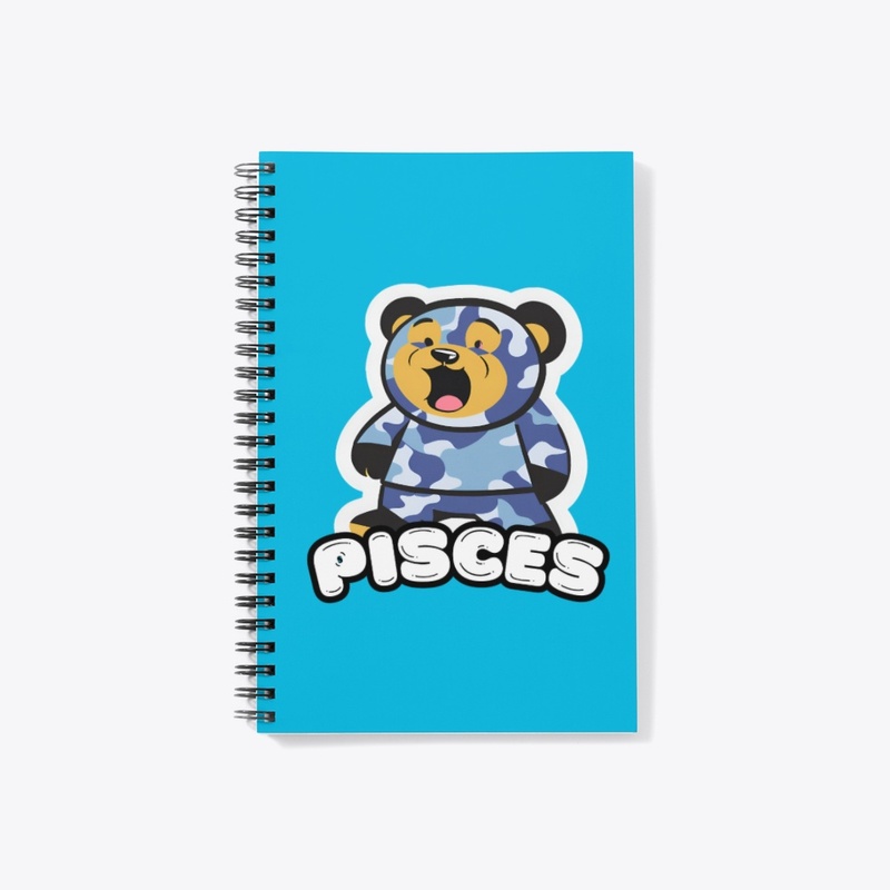 369 Blue Camo Bear-Pisces
