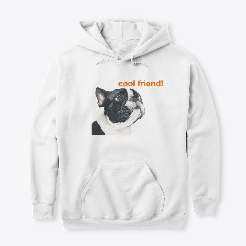 cool dog head that says cool friend!