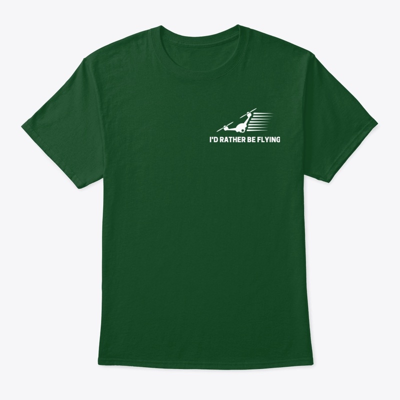 I would rather be flying drone tee shirt