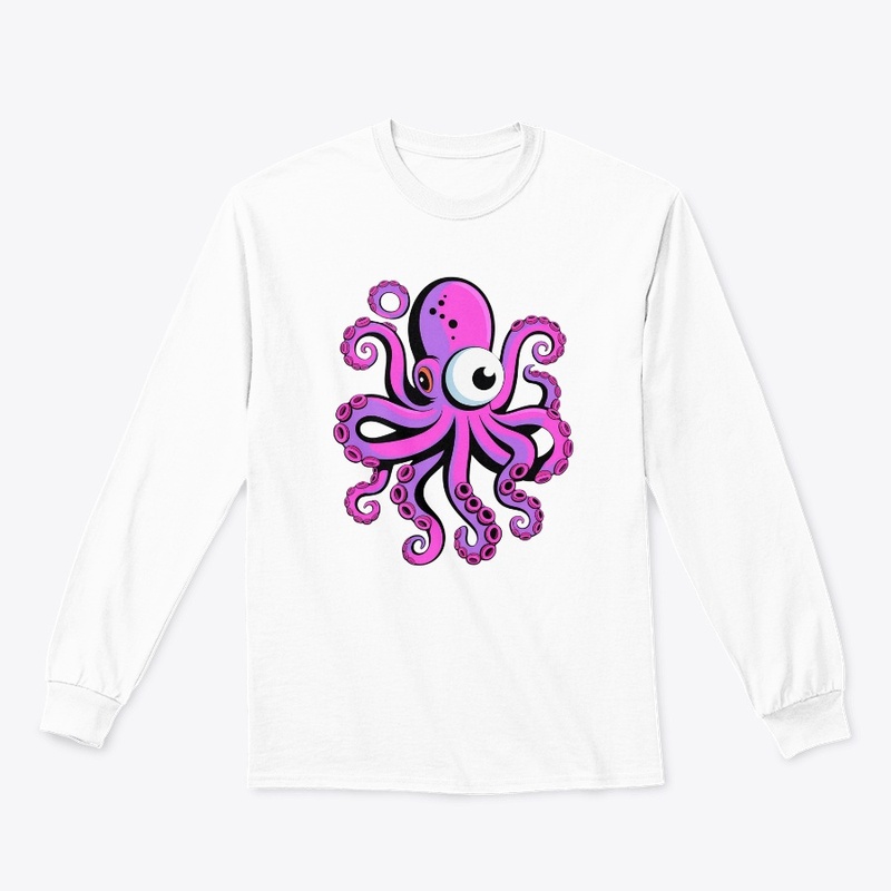 Purple And Pink Octopus Design