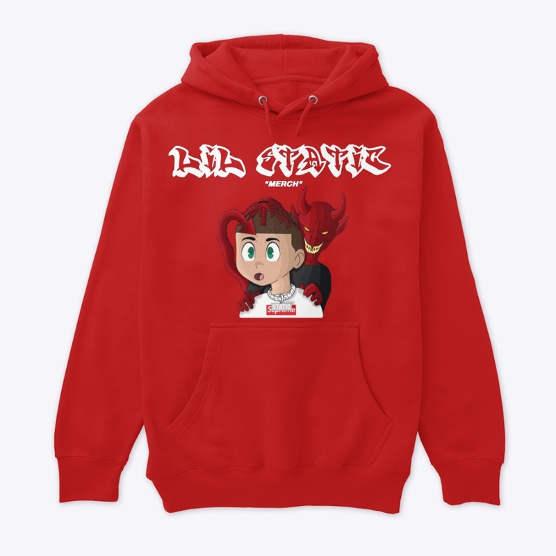 LIL STATIC "DEMONS" HOODIE RED