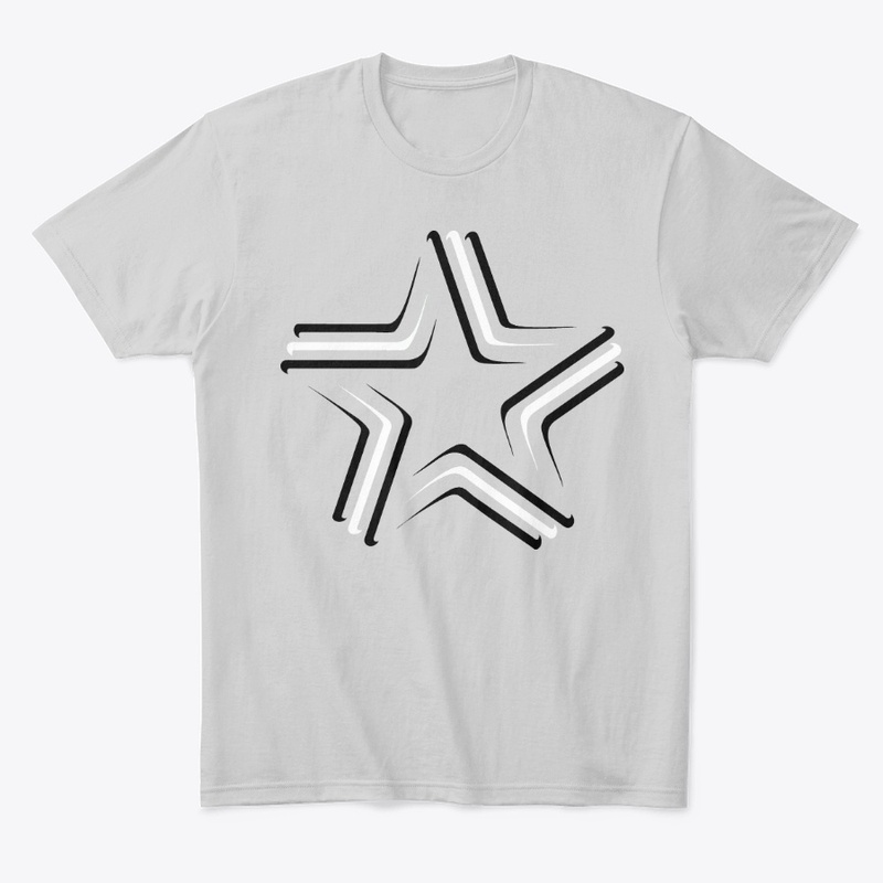 Modern Black Star Comfort Tee
