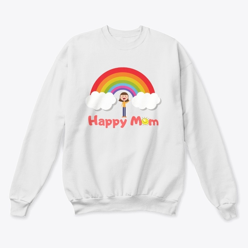 Rainbow colored design for happy moms
